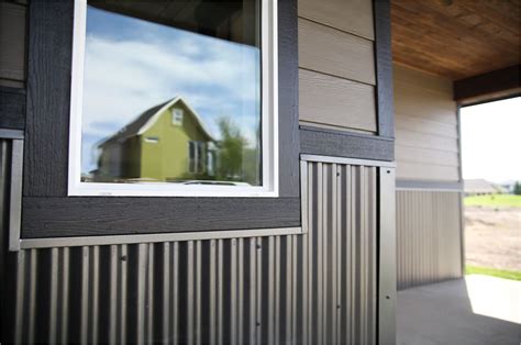 installing exterior corrugated metal wainscoting